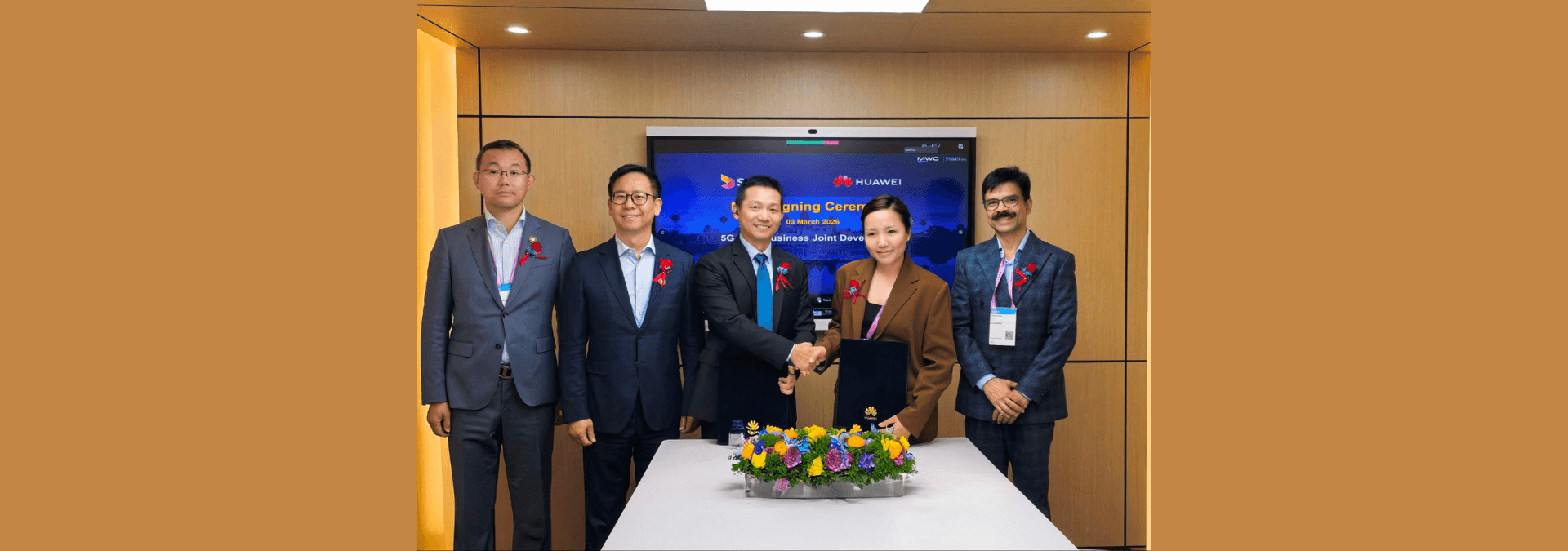 Smart Axiata និង Huawei Cambodia ចុះ MoU ដើម្បីពង្រឹងការផ្ដល់សេវាកម្មអុីនធឺណិតឥតខ្សែ 5G FWA