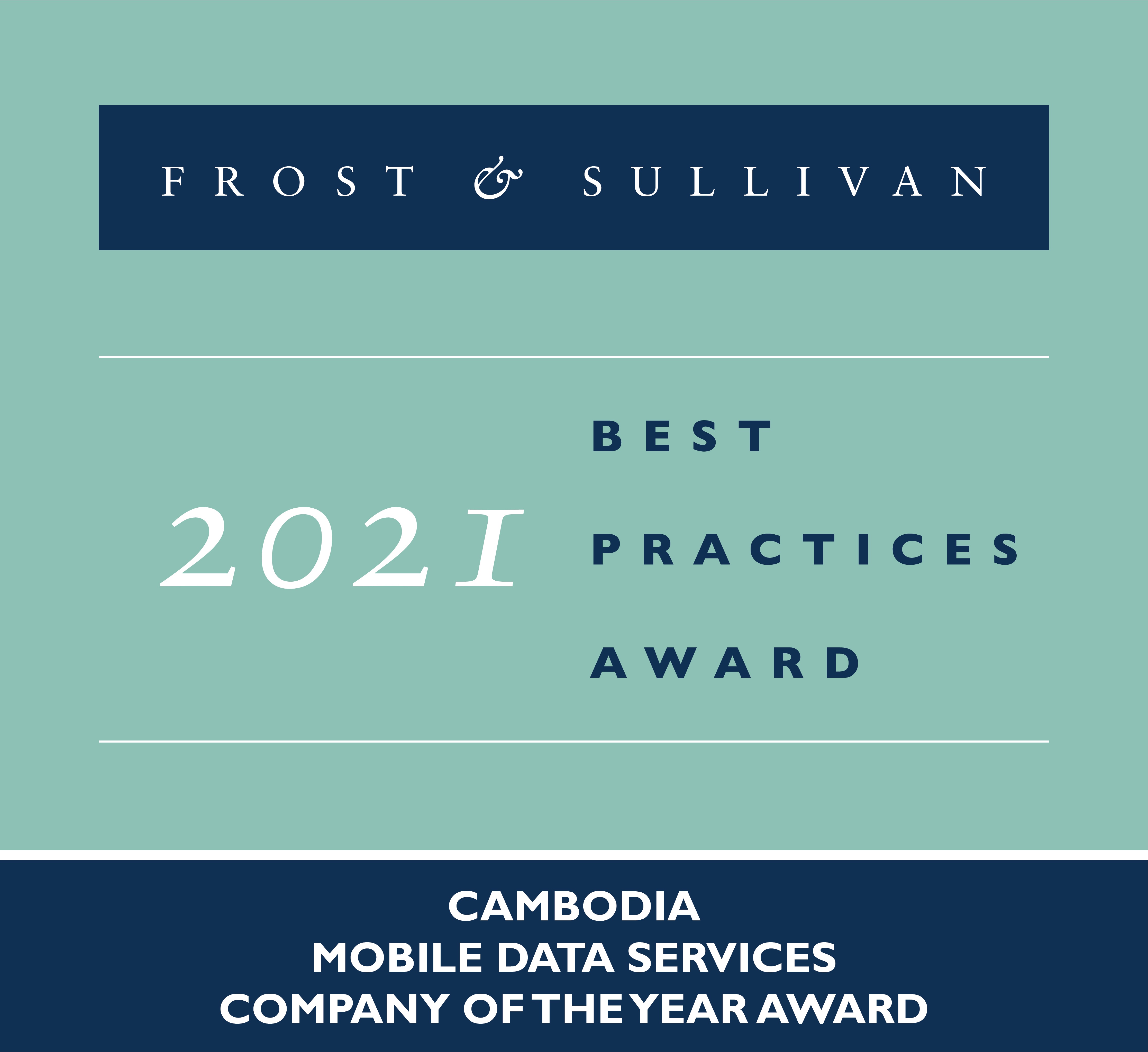 Mobile Data Service Provider 2021 by Frost and Sullivan​