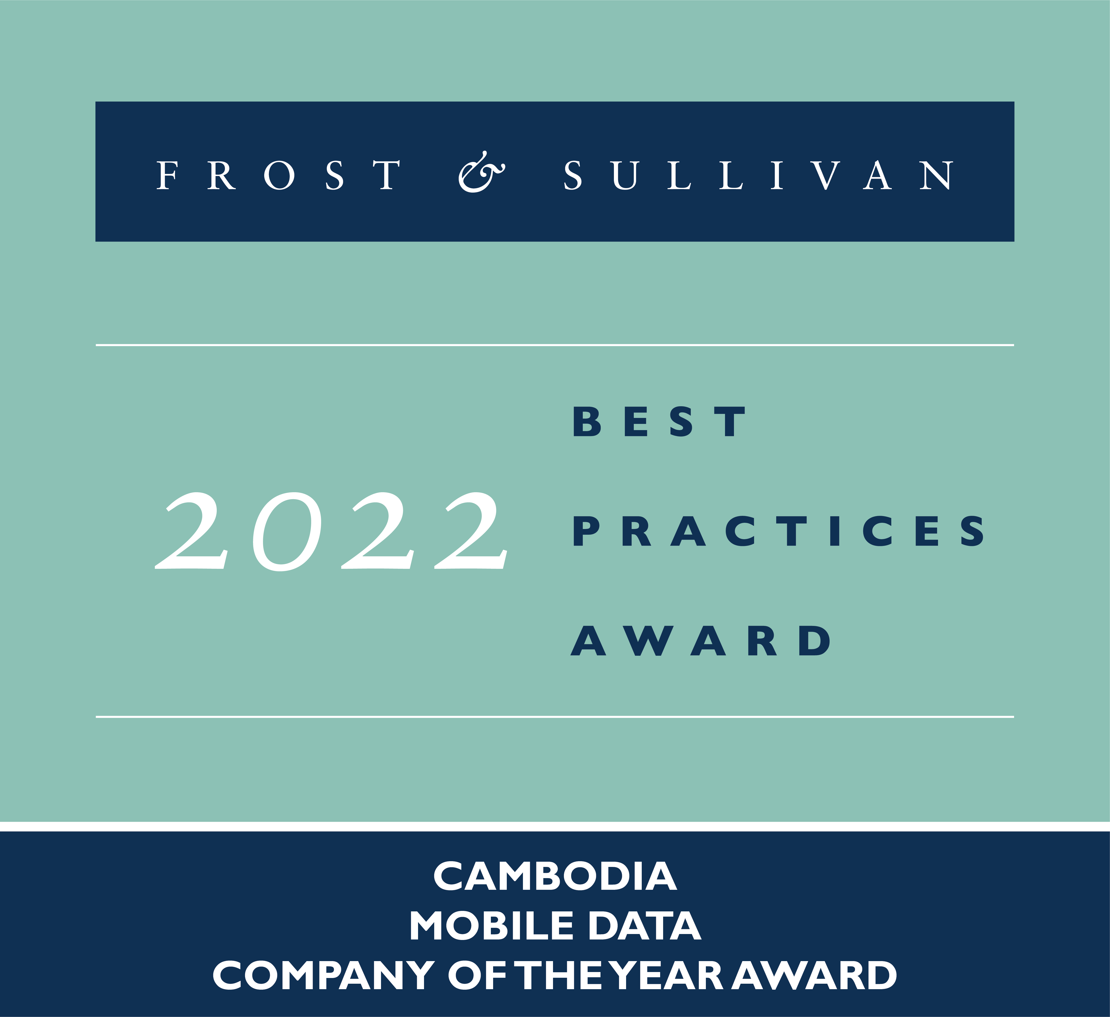 Mobile Data Service Provider 2022 by Frost and Sullivan​