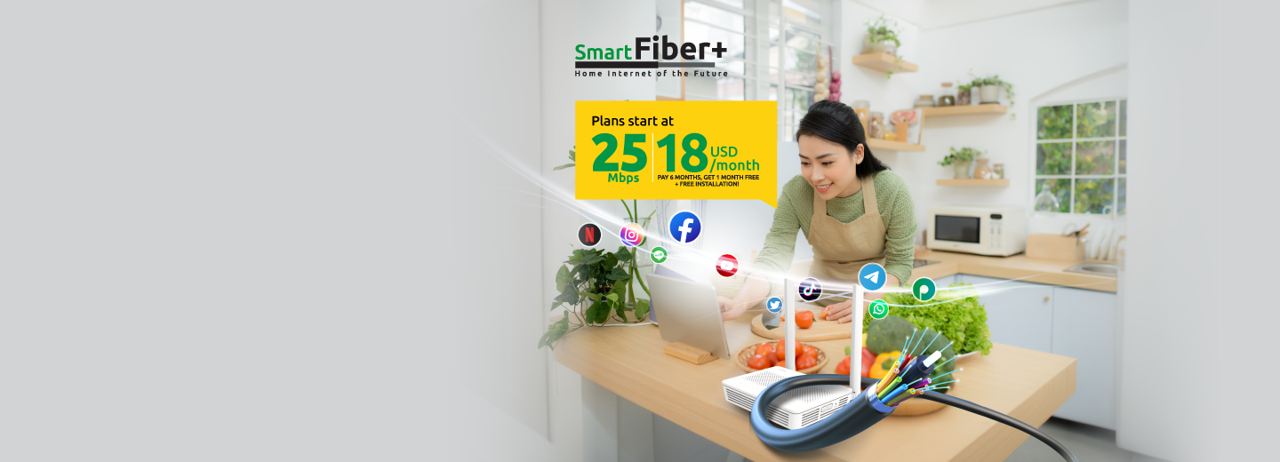 Image for Smart Fiber+ Home Internet of the Future​